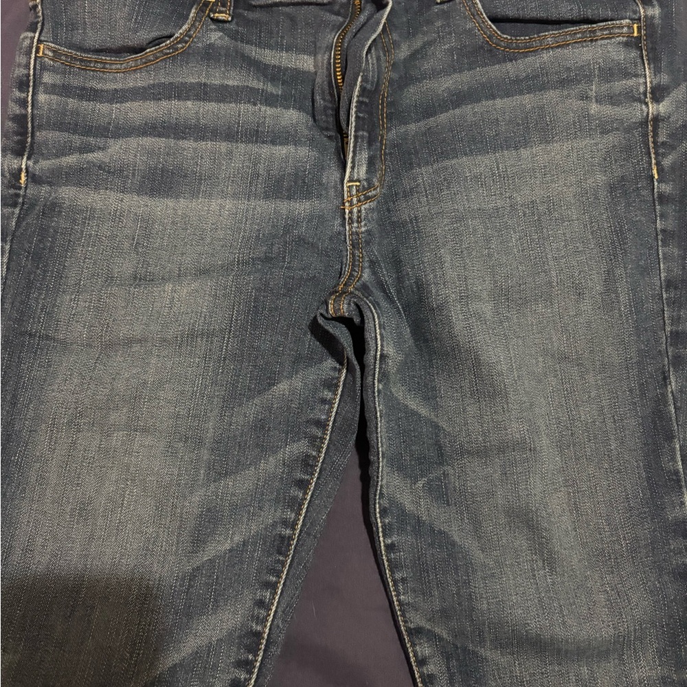 American Eagle Outfitters Crop JeggingDark Blue Jeans 12